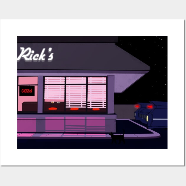 Late night at the diner Wall Art by Tara_06